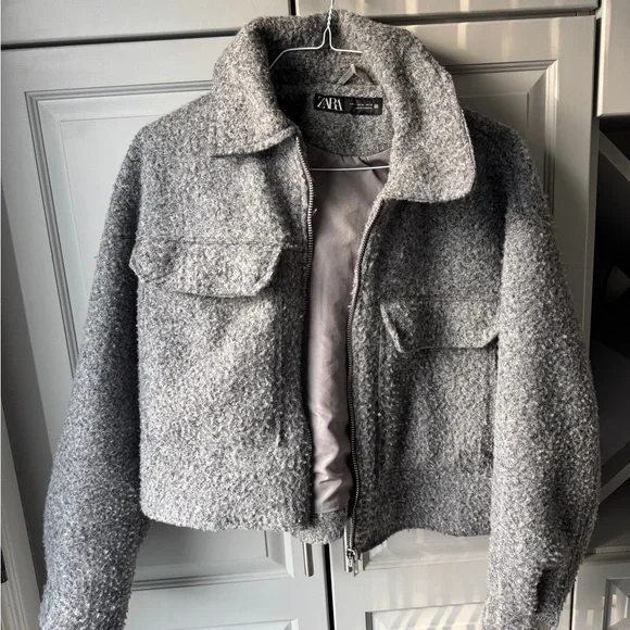 Zara Gray Teddy Jacket - Picture 5 of 6
